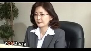 Japanese school director masturbates in the office