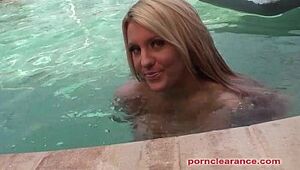 Ember Reigns Gets Naked In The Pool