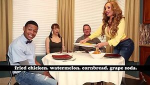 BANGBROS - MILF Richelle Ryan Adopts Lil D's Big Black Cock, Invites Him Over For Dinner